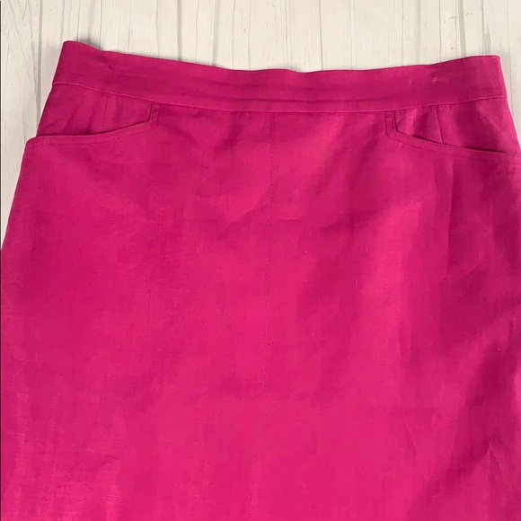 Authentic Hermes hot pink knee length skirt - Picture 10 of 10